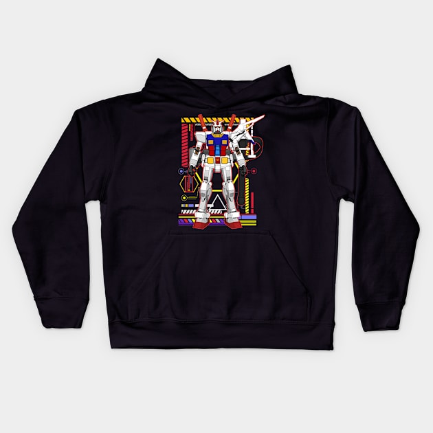 RX-78 Gundam Kids Hoodie by gblackid